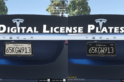 California Digital License Plates